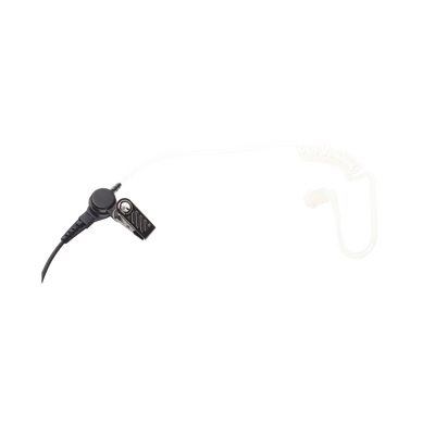 Micrófono - audífono de solapa con tubo acústico transparente para ICOM IC-F11/ 14/ 3021/ 3013/ 3103/ 3003/ 1100D/2100D