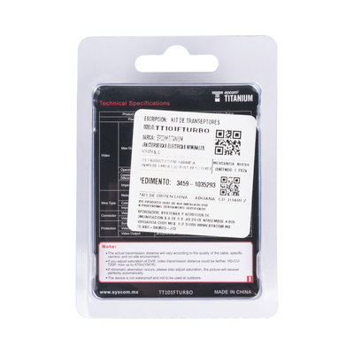 Kit de Transceptores (Baluns) con Terminal PUSH SUPERIOR  Resolución 4K   Cable flexible COAXIAL Blindado / COAXITRON / AUDIO POR COAXITRON / Menu OSD /Conector 100% COBRE / protección TVS  Calidad PREMIUM