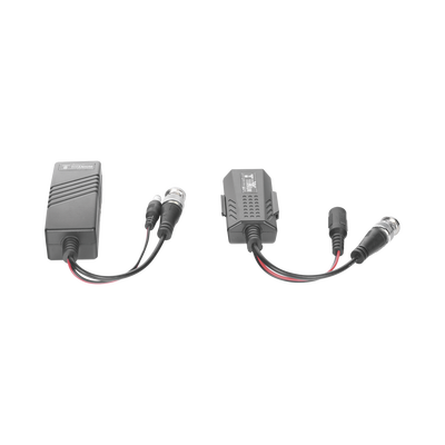 Kit de transceptores activos TURBO HD. Convierte 36/24 Vcc a 12 Vcc regulados  a través de cable  UTP Cat5e / 6. Transmision de 200 m (Revisar tabla de resoluciones )