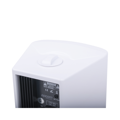 Altavoces Amplificada de Montaje en Pared 5"+1.5" | RMS 20W@8ohms y Pasivo 20W | Material ABS | Reja Metálica | Bracket de Metal | Color Blanco