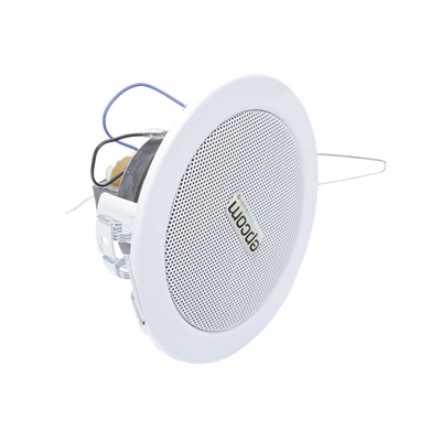 Altavoz  4" | Montaje en Techo | 3 - 6W | 70/100V | Frente Metálico | Resistente a Humedad