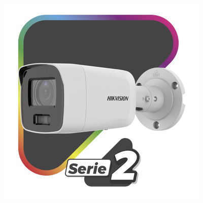 Bala IP 8 Megapixel / Imagen a Color 24/7 / PoE / Lente 2.8 mm / Luz Blanca 40 mts / Exterior IP67 / WDR 130 dB / Captura Facial  / Videoanaliticos (Filtro de Falsas Alarmas) / Micrófono Integrado / Metal / MicroSD