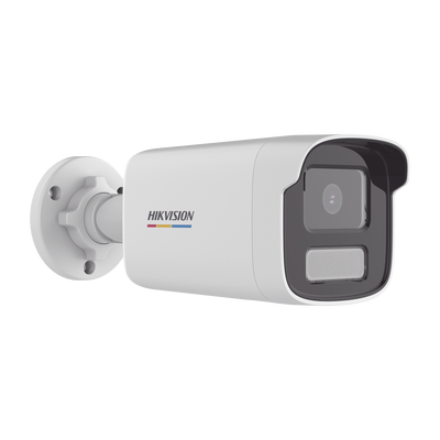 Bala IP 4 Megapixel / ACUSENSE Lite (Detección de Movimiento en Humanos y Vehículos) / Lente 4 mm / Imagen a Color 24/7 / Luz Blanca 50 mts / Exterior IP67 / WDR 120 dB / PoE / Onvif