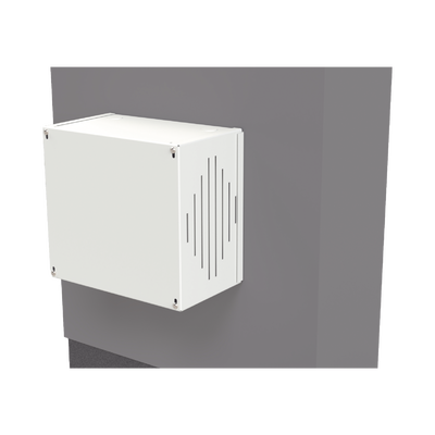 Gabinete para Resguardo de Sirena de 30 W (SF581A o SF581L No incluida)  Preparación para Tamper (No incluido).