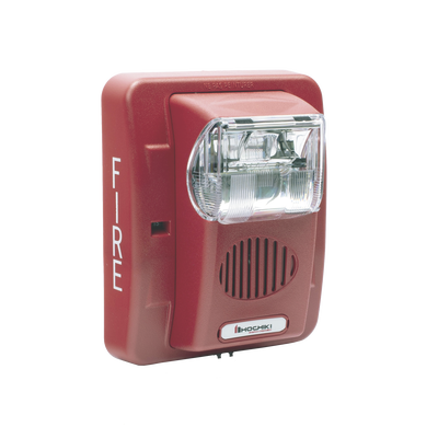 Sirena Estrobo  12/24 Vcd  Multi Candela  Montaje En Pared  Color Rojo  Serie HE (0500-06020)