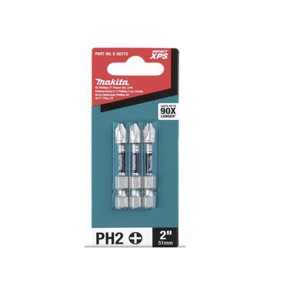 Punta Reforzada de 2" Phillips #2 Impact XPS®  Paquete con 3 piezas