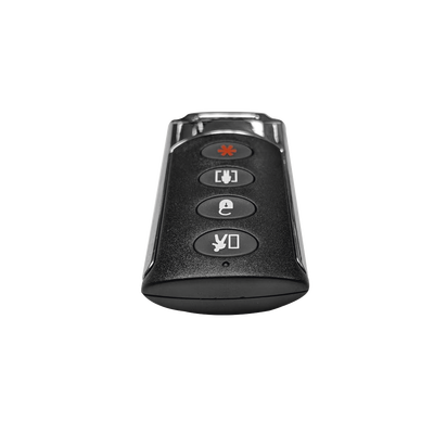 LLavero remoto de 4 Botones de uso rudo ideal para Armado total/parcial/desarmado/pánico. Duracion de Batería hasta 5 años.