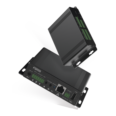 Gateway para Voceo IP/SIP   Entrada de audio (3.5mm)  salida de amplificador integrado de hasta 30W  puerto USB (reproducción de MP3)