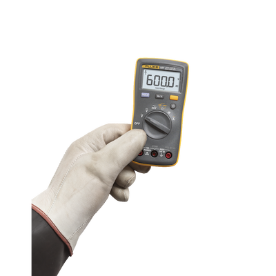 Multímetro Digital de Tamaño Compacto  Para Medición de Corriente y Tensión  Uso con Voltaje Máximo de 600 V  Pantalla LED Retroiluminada