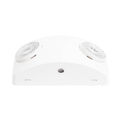 Luz de Emergencia Dual LED ultra compacta/150 lúmenes/Luz fría/Batería de Respaldo Incluida/Botón de test.