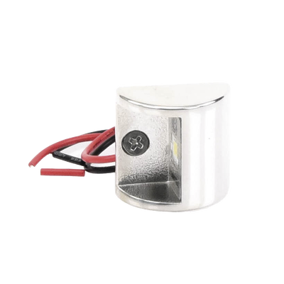 Luz led marina de cortesía serie Andros  emite luz de color blanco cálido de 45 lúmenes  para uso exterior e interior  fabricado bajo norma de protección IP67.
