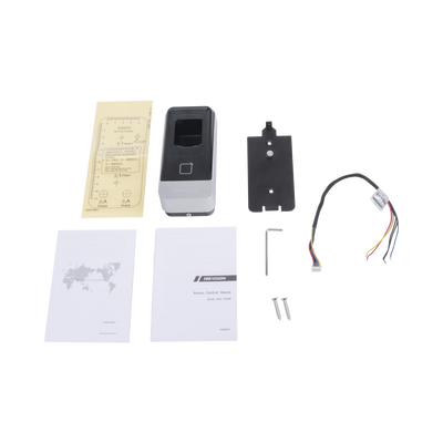 Lector esclavo MIFARE IP65 / Huella Digital / Lector de Tarjetas de Proximidad MiFare / RS-485 / Interior y Exterior / Requiere Panel de Control de Acceso Serie DS-K26