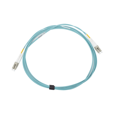 Jumper de Fibra Óptica Multimodo 50/125 XGLO OM3  LC-LC Duplex  OFNR  Color Aqua  3 Metros