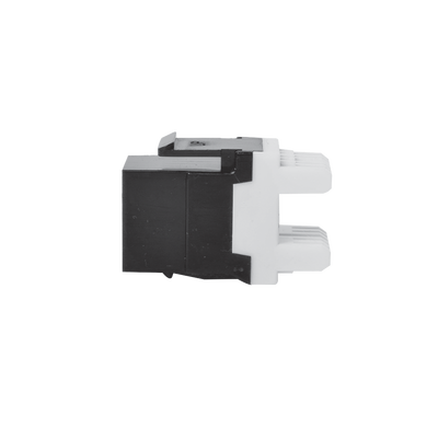 Módulo Jack Keystone Cat5e con terminación en ángulo 180 º Color Negro