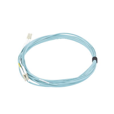 Jumper de Fibra Óptica Multimodo 50/125 XGLO OM3  LC-LC Duplex  OFNR  Color Aqua  7 Metros