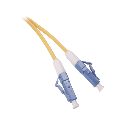 Jumper de Fibra Óptica Simplex  Monomodo  con Conectores LC/UPC-LC/UPC  de 20 Metros