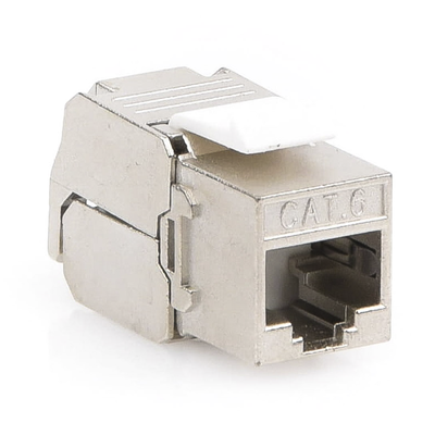 Módulo Jack Keystone Cat6 Blindado (STP) sin herramienta (toolless)
