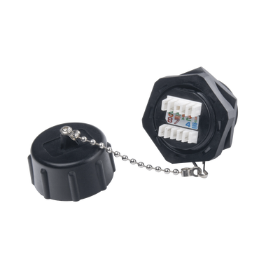 Jack Industrial RJ45 Categoría 6 Blindado  IP67 (Waterproof)
