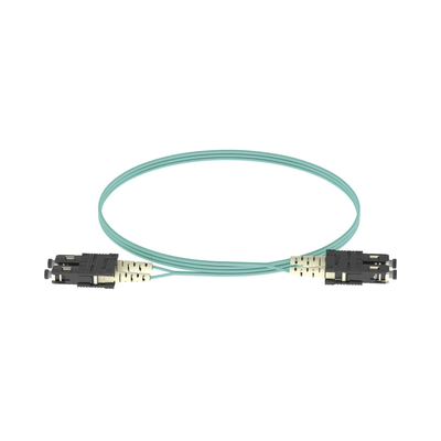 Jumper de Fibra Optica Multimodo 50/125 OM3  SC-SC Duplex  OFNR (Riser)  Color Aqua  3 Metros