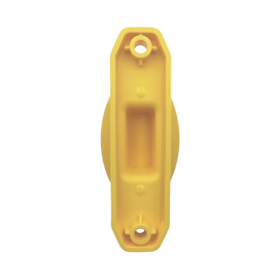 Aislador de Paso color Amarillo reforzado para cercos eléctricos  resistente al clima extremoso