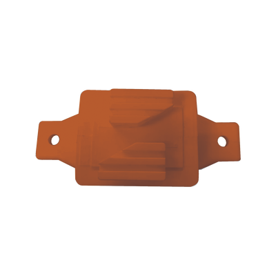 Aislador de Paso color Naranja reforzado para cercos eléctricos  resistente al clima extremoso