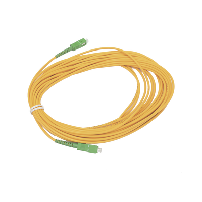 Jumper de Fibra Óptica Simplex  Monomodo  con Conectores SC/APC-SC/APC  10 metros