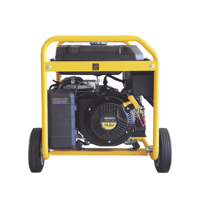 Generador a Gasolina / Planta de Emergencia con Encendido Automático  6.5KW  220Vac 2 Fases  Jaula con Ruedas para Fácil Traslado