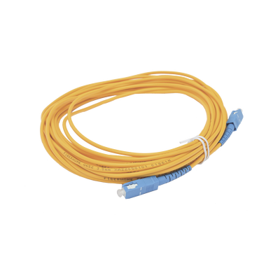 Jumper de Fibra Óptica Simplex  Monomodo  con Conectores SC/UPC-SC/UPC  de 10 Metros