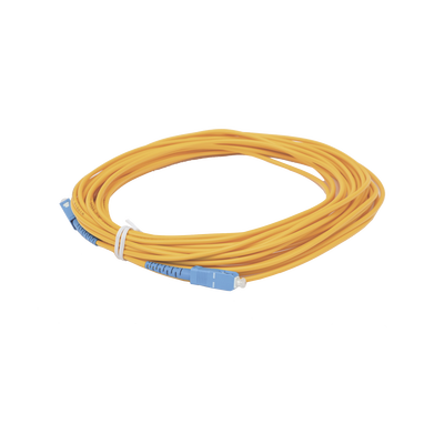 Jumper de Fibra Óptica Simplex  Monomodo  con Conectores SC/UPC-SC/UPC  de 10 Metros