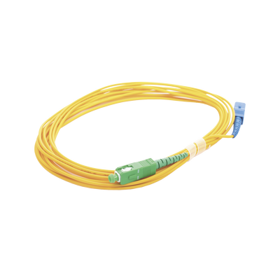 Jumper de Fibra Óptica Monomodo SC/UPC - SC/APC Simplex  color amarillo 5 metros