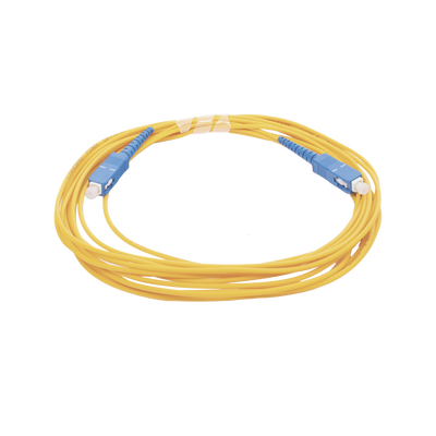 Jumper de Fibra Óptica Monomodo SC/UPC - SC/UPC Simplex  color amarillo  5 metros