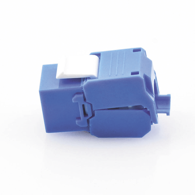 Módulo Jack Keystone Cat6 (toolless)  con terminación en ángulo 180 º Color Azul  Compatible con Faceplate y Patchpanel Linkedpro