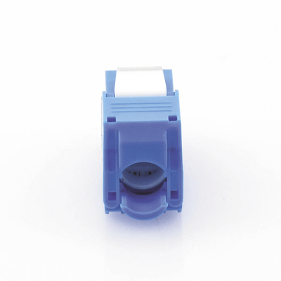 Módulo Jack Keystone Cat6 (toolless)  con terminación en ángulo 180 º Color Azul  Compatible con Faceplate y Patchpanel Linkedpro