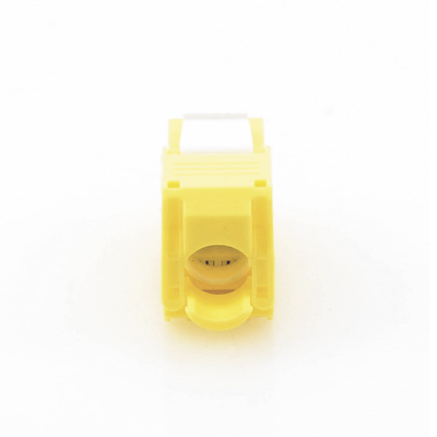 Módulo Jack Keystone Cat6 (toolless)  con terminación en ángulo 180 º Color Amarillo  Compatible con Faceplate y Patchpanel Linkedpro
