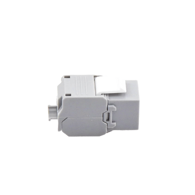 Módulo Jack Keystone Cat6 (toolless)  con terminación en ángulo 180 º Color Gris  Compatible con Faceplate y Patchpanel Linkedpro