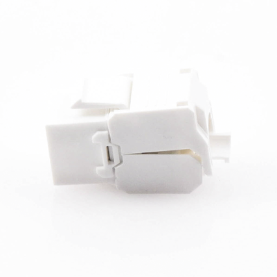Módulo Jack Keystone Cat6A (toolless)  con terminación en ángulo 180 º Color Blanco  Compatible con Faceplate y Patchpanel Linkedpro