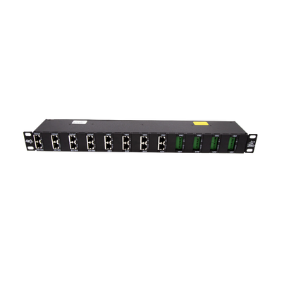 Gabinete de 24 Canales para Montaje en Rack  Compatible con el Módulo de protección DTK-NETMS