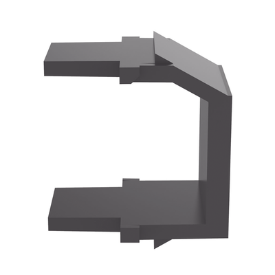 Módulo de tapa ciega (Inserto Ciego)  Tipo Keystone  Color Negro  1 Pieza