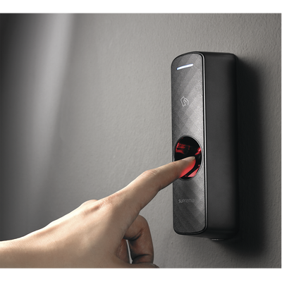 Lector de Huella Esclavo  compatible con cualquier lector suprema de 2da generación. Multiformato (125KHz EM)(13.56MHz MIFARE  DESFire/EV1 FeliCa  NFC)