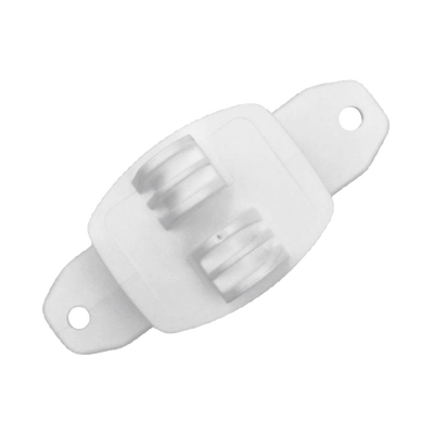 Aislador de Paso Blanco reforzado para cercos eléctricos  resistente al clima extremoso