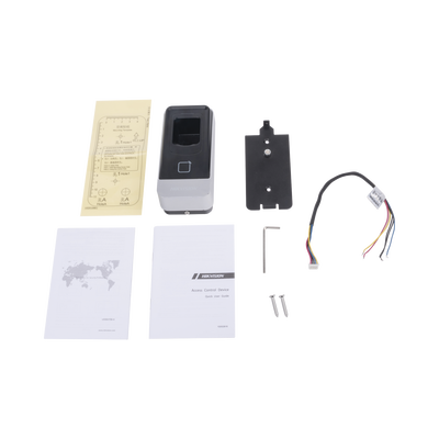 Lector esclavo PROX EM IP65 / Huella Digital / Lector de Tarjetas de Proximidad / RS-485 / Interior y Exterior / Requiere Panel de Control de Acceso DS-K26 Series