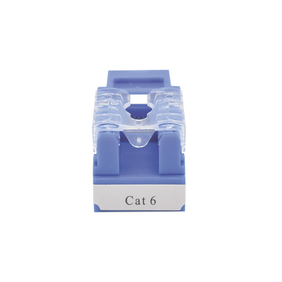 Módulo Jack 110 Cat6  Keystone para faceplate - Color Azul