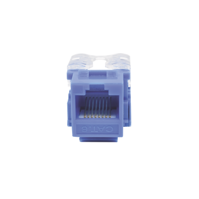 Módulo Jack 110 Cat6  Keystone para faceplate - Color Azul