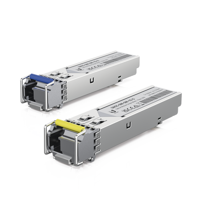 UFiber Módulo SFP  transceptor MiniGibic MonoModo 1.25 Gbps  distancia 3km  Simplex  un conector LC  incluye 2 tranceptores