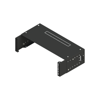 Rack Abierto de montaje en Pared  de 19in   Profundidad Ajustable (8" a 12") de 2.5  Unidades de rack  con Capacidad de Crecimiento.