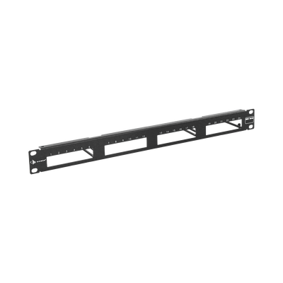 Patch Panel MAX Modular (vacío)  de 24 Puertos  Plano  1UR