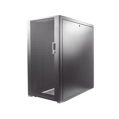 Gabinete Profesional de Telecomunicaciones  de Piso  24 UR  600 mm de Ancho y 1070 mm de Profundidad  Color Negro