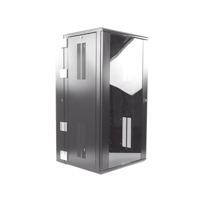 Gabinete PanZone de Montaje en Pared  de 19in  Puerta con Ventana de Seguridad  26 UR  635mm de Profundidad  Color Negro