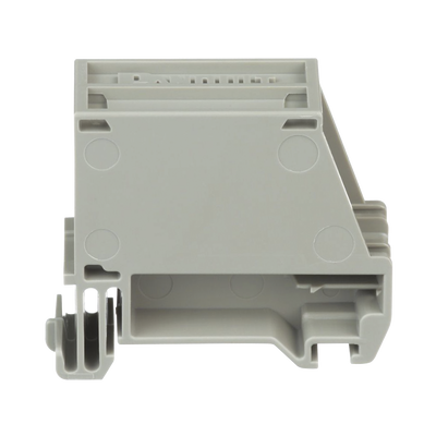 Adaptador de 1 Puerto  Para Conectores Tipo Mini-Com  Montaje en Riel Din Estándar de 35mm  Color Gris Internacional