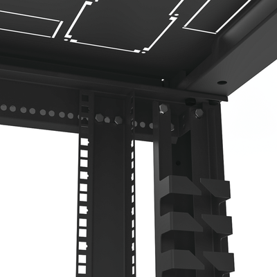 Gabinete Profesional para Telecomunicaciones de 45UR  600 mm Ancho x 600 mm Profundidad.